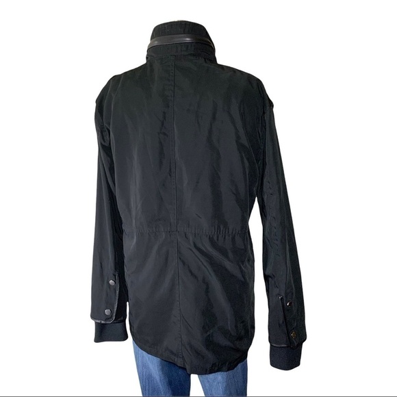 AVEC Les Filles Black Jacket Military Cargo Style Water Repellent Utility Jacket - Picture 3 of 14